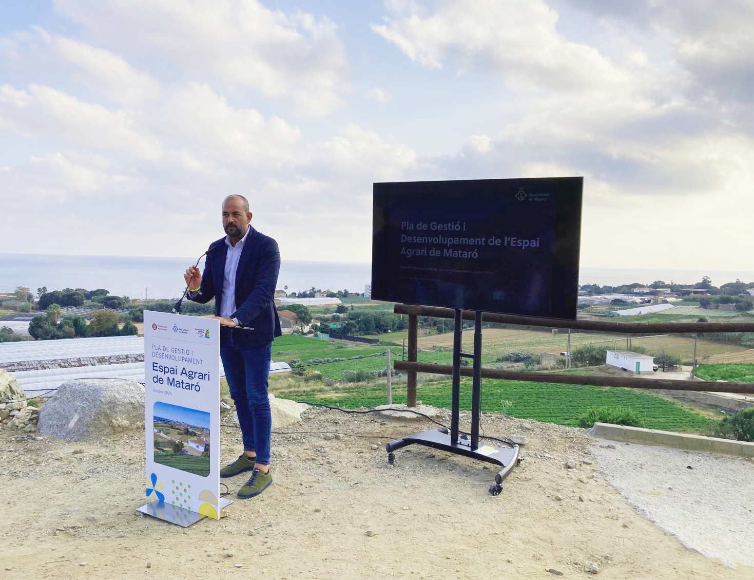 Xesco Gomar, diputat de l'Àrea d’Espais Naturals i Infraestructura Verda. PATXI URIZ | DIPUTACIÓ DE BARCELONA